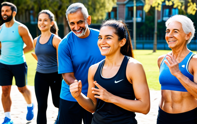 **

A successful personal trainer, fully clothed in athletic apparel from a popular Spanish sports brand, leading a group fitness class in a sunny park in Madrid. Focus on diverse participants of varying ages and fitness levels, all smiling and engaged. Background shows iconic Madrid landmarks. Safe for work, appropriate content, professional, modest, family-friendly, perfect anatomy, correct proportions, natural pose, well-formed hands, proper finger count, natural body proportions, high quality image.

**