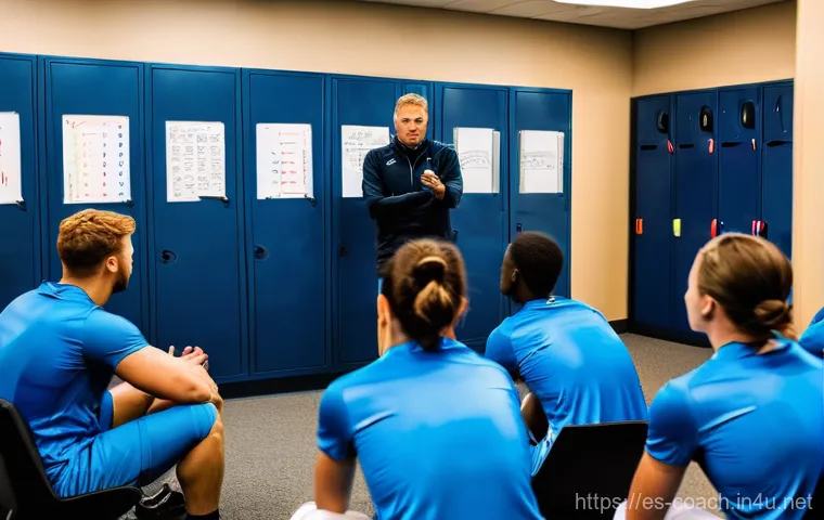 스포츠지도사로 대학원 진학 준비 - **Prompt: "A male sports scientist, in his mid-30s, professionally dressed in a crisp polo shirt and...