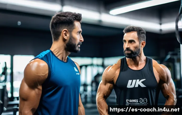 스포츠지도사 연봉 및 직업 전망 - A professional sports coach conducting a personalized training session in a modern gym in Madrid, Sp...