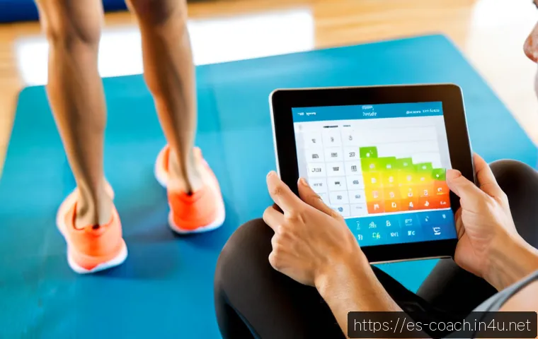 Home 17 스포츠지도사 자격증의 수익성 - Photorealistic Spanish personal fitness coach in a bright modern training studio, confidently review...